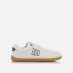 MUSTANG zapatillas mujer 60840-C19667 ACTION PU BLANCO (base en color blanco con letra borde oscuro + suela caramelo). ACTION PU BLANCO